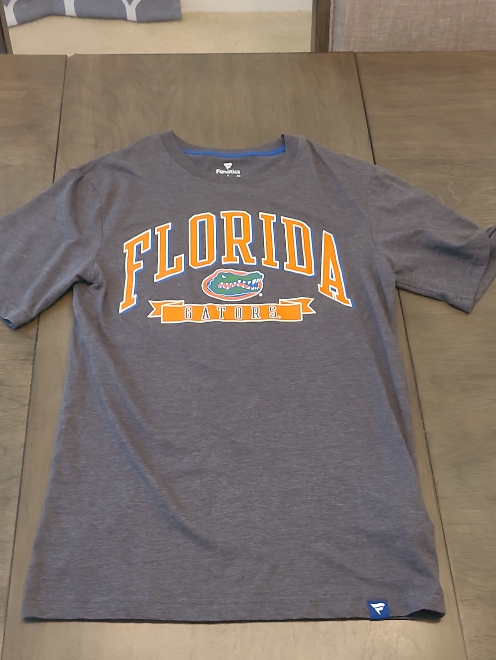Fanatics Florida Gators Gray Tee with Orange & Green Logo